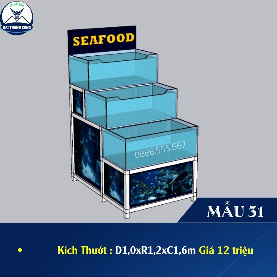 Hồ hải sản là một trong những thiết bị quan trọng giúp bảo quản và trưng bày hải sản tươi sống tại các nhà hàng, siêu thị, quán hải sản Hồ hải sản là một trong những thiết bị quan trọng giúp bảo quản và trưng bày hải sản tươi sống tại các nhà hàng, siêu thị, quán hải sản