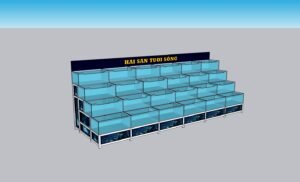 HỒ HẢI SẢN DÀI 6M, 4TẦNG