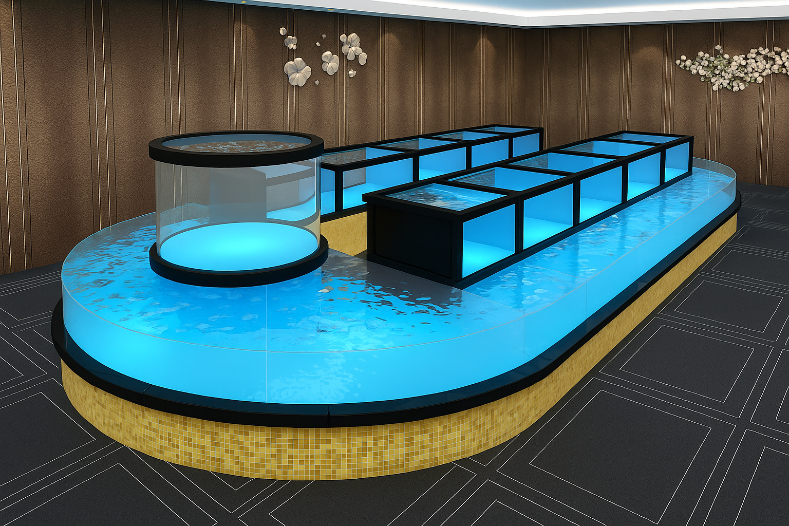 hồ hải sản 2 tầng hồ hải sản 2 tầng