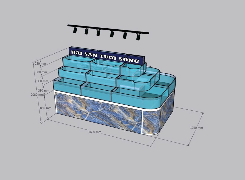 tư vấn thiết kế hồ hải sản