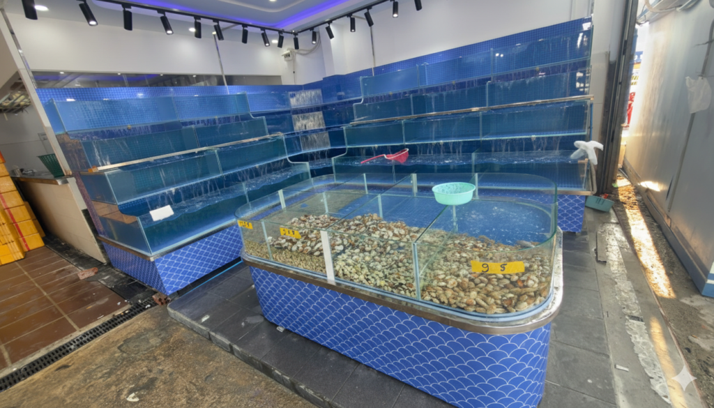 bể cá hải sản nhà hàng